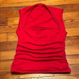 Abercrombie Red Sleeveless Women's Top medium